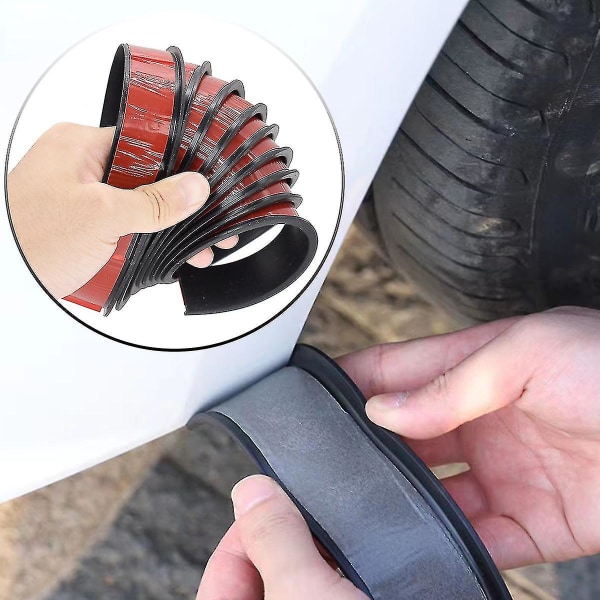 Universal Fender Flares Bil Hjulbuer Wing Expander Arch Øjenbryn Mudguard Lip Body Kit Protector Cover Mud Guard Tilbehør