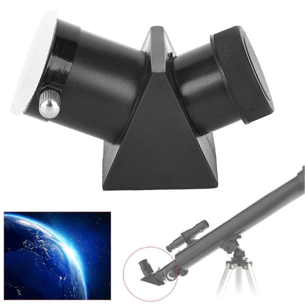 5P0081 Sort Refraktion Astronomisk Teleskop Tilbehør 0,965 Tommer 45° Diagonal Spejl