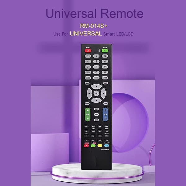 Erstatningsfjernkontroll RM-014S+ Universal Kanaljusterer Husholdningsapparater