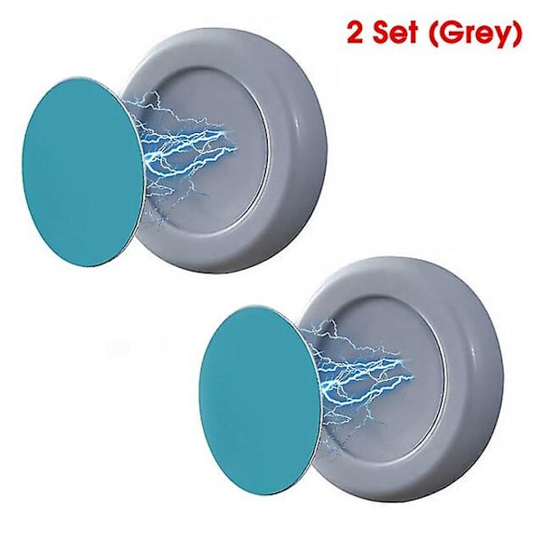Magnetisk fjärrkontrollhållare, väggmonterad förvaringshylla för fjärrkontroll 2Pcs Grey