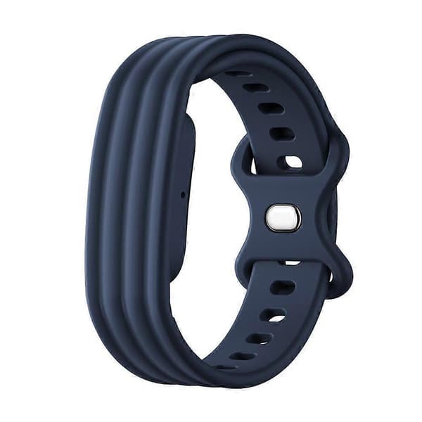 Silikonrem för Google Fitbit Air - Säker passform, sportig design med omvänt spänne Blue