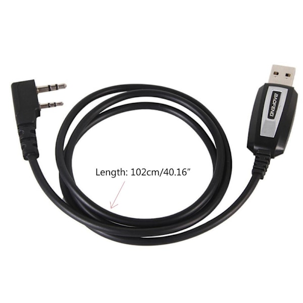 Vandtæt USB-programmeringskabel med driver-CD Firmware til BaoFeng UV5R/888s Walkie Talkie K-stikkabel