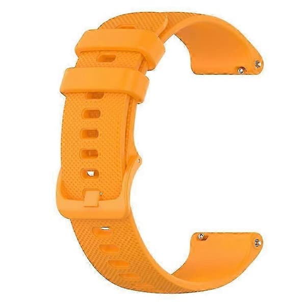 18 mm gitter silikonebånd til GarminActive S Yellow