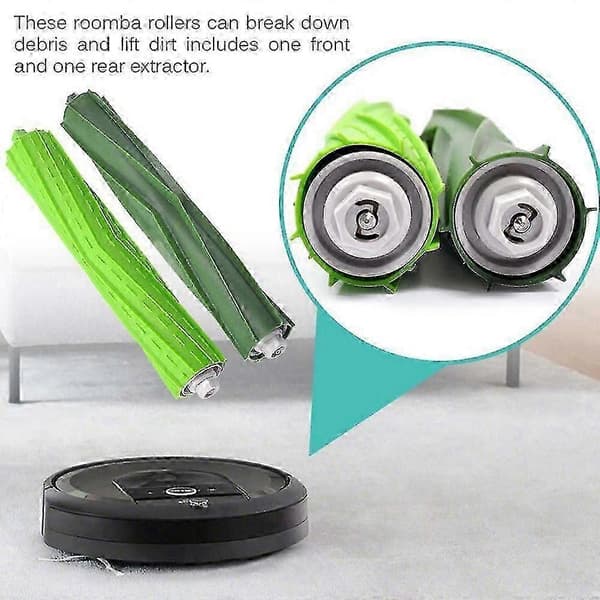 Hovedbørste erstatningssett for Irobot Roomba I-serien I7 E5 E6 E7 I7+