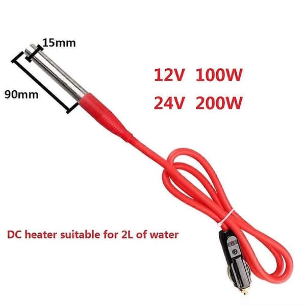 12V/24V Varmeelement for bærbar vannvarming i biler og lastebiler 24V200W