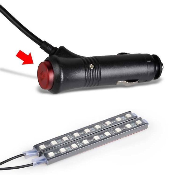 Auton sisätilojen Led jalkapohjan koristeluvalonauha Toyota Camry Corolla Rav4 Yaris Highlander/land Cruiser/prado Vios Vitz|sisustuslistat| Ice-blue