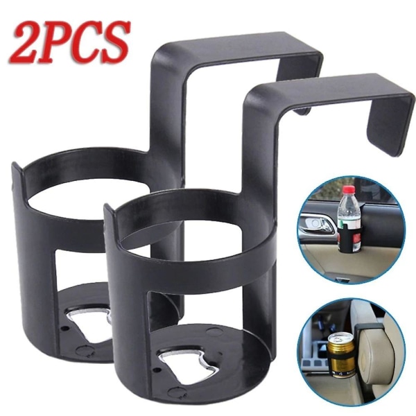 Universal auton kuorma-auton oven mukiteline Juomapulloteline Ikkuna Koukkukiinnitys Pullokuppiteline Auton sisätarvikkeet Tarvikkeet| | 2Pcs