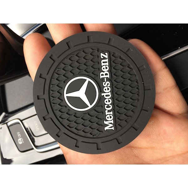Benz-auton mukitelineet 2 kpl, auton lisävarusteet 2,75 tuumaa, liukuesteiset sisäkkeet, sopii useimpiin auton sisätiloihin, auton lisävaruste