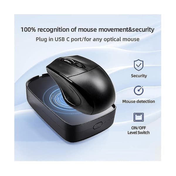 Mover Mouse Musebevegelsessimulator Med Av/På-bryter For Datavekkelse, Holder PC Aktiv