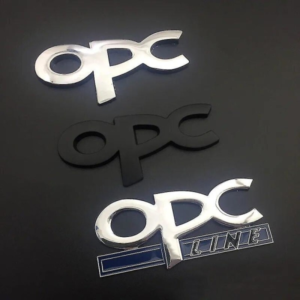 3D Metal Black Chrome Logo Opc Emblem Auton lokasuojan merkin tavaratilan tarra Buickille New Regal Regal Car Styling Opc-tarratarvikkeet - Loistava OPC Black