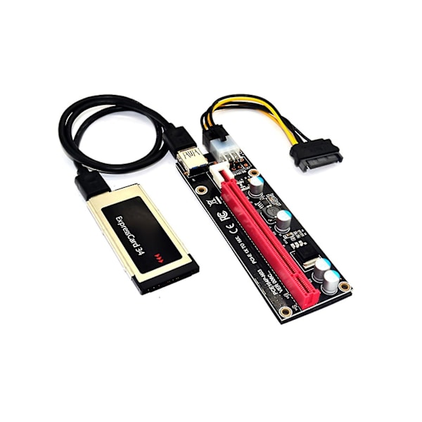 Expresscard Express-kort 34mm til Pci-e 16x Riser til bærbar ekstern Gpu-kort Si Ny