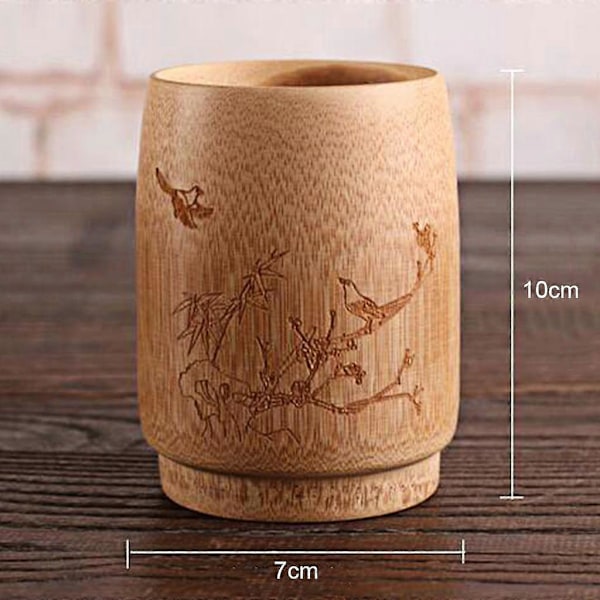 Naturlig Bambus Juice krus og kop Drikkekrus til Sake kaffe og te, 12 Designs at Vælge Imellem I
