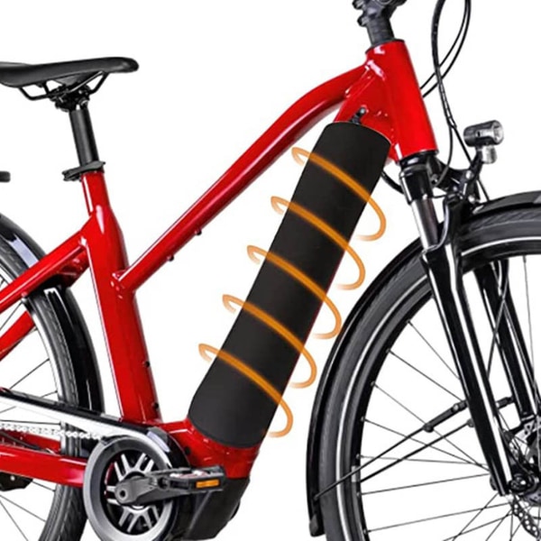 E-cykelbeskyttende batteritaske med fastgørelsestape Justerbar slidbestandig elektrisk cykel termocover Vandtæt støvtæt taske Black