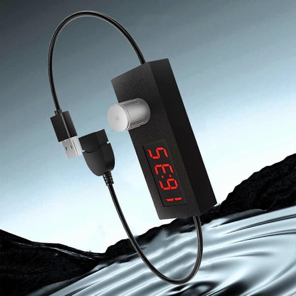 USB justerbart timer-koblingskabel kompatibelt med effektiv strømstyring med nedtællingsfunktion op til 24 timer 55 minutter