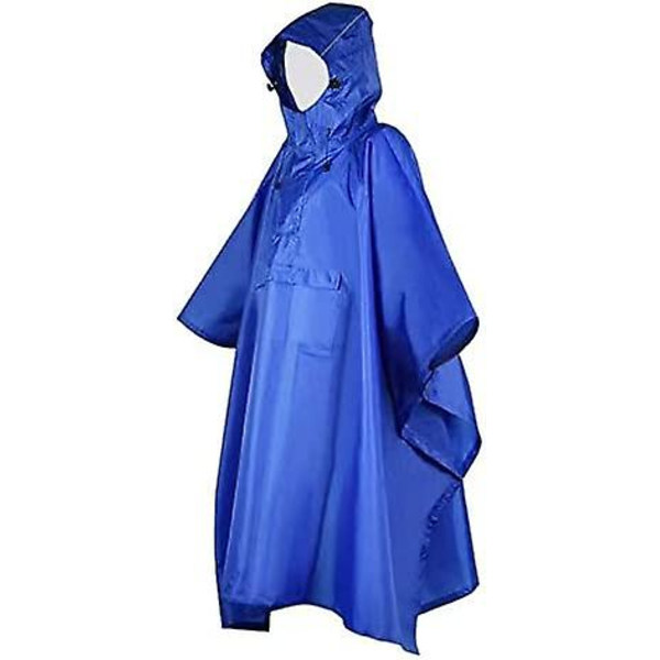Sade Poncho. 3-in-1 monitoiminen sadeviitta hupullinen sadetakki retkeilylahjaksi