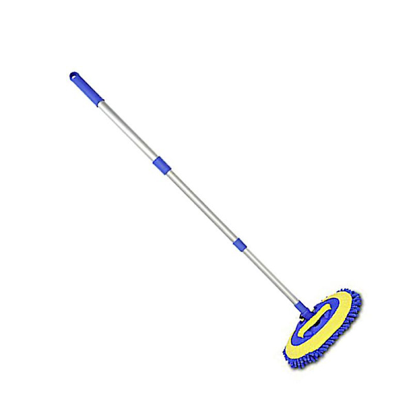 Nyaste tredelade teleskopborste Bilrengöringsborste Justerbar Superabsorberande biltvättborste Mopp Biltillbehör - svampar, dukar & am Blue mop hood