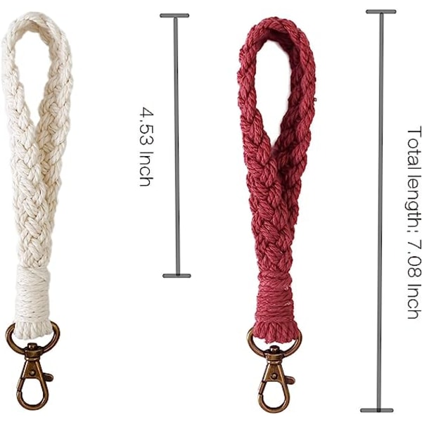 2 st bohemisk spets nyckelring armband handgjorda armband nyckelring nyckelring nyckelring handled lanyard dam stil