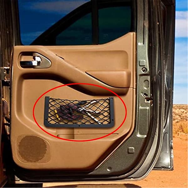 Elastisk bilnet Lomme Organizer Last Net Sæde Ryglæns Organizer Bil Campingvogn Båd Camping Auto Tilbehør| | 2