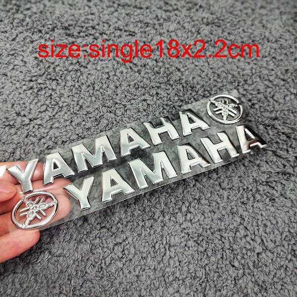 Motorcykel Tank Logo Klistermärken Yamaha | Yamaha Motorcykel Tank Protection - 3d Yamaha Big Silver