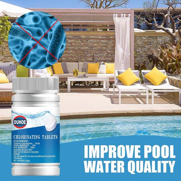Brusetabletter til poolrens Spa Boblebad Vandklarer & Deodorizer