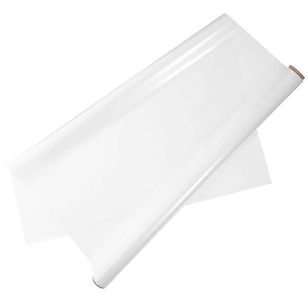 Flyttbar statisk whiteboard-dekal för klassrum och kontor 300.00X60.00X0.10CM White