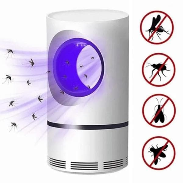 UV-attraktionslys Myggedræber USB Elektrisk Bug Zapper Vit white