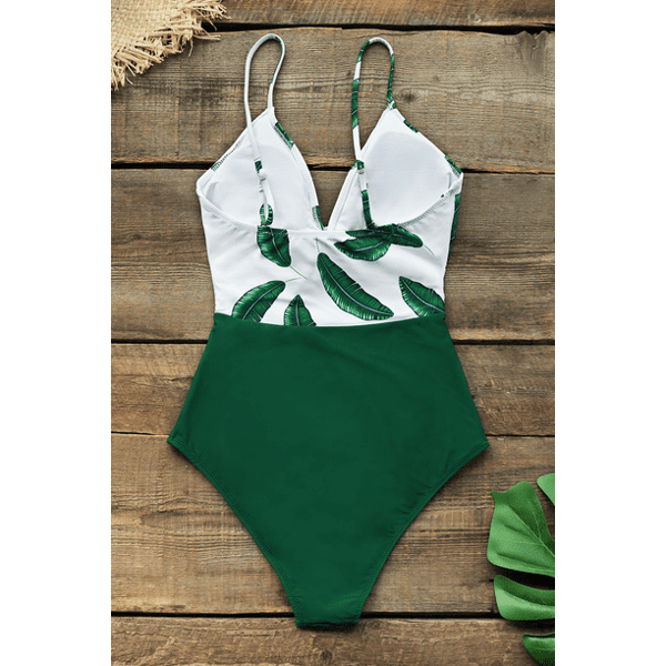 Kvinders bananblad twist-front badedragt, L