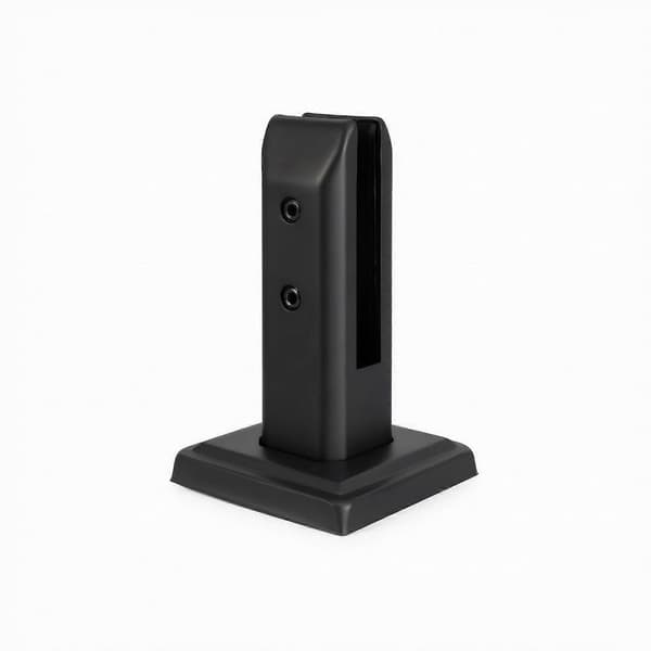 Glasrækværkstuds med skruer | 304 rustfrit stål, børstet finish, glas 160MM Matte Black