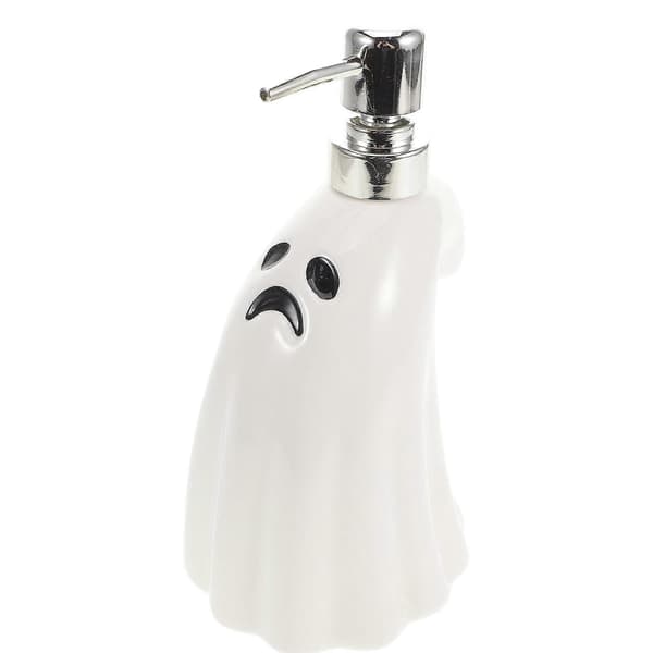 Keramisk handtvålsdispenser för lotion, påfyllningsbar pumpflaska, vit