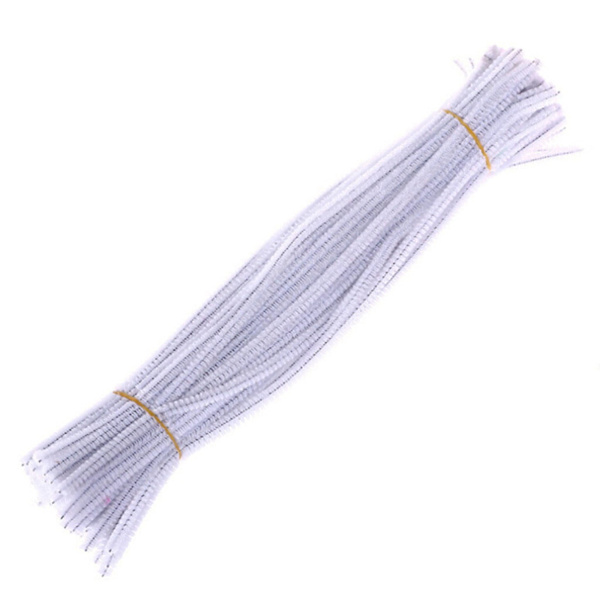 100 stycken handgjorda handgjorda Hair Stick Dagis Läroverktyg White One Size