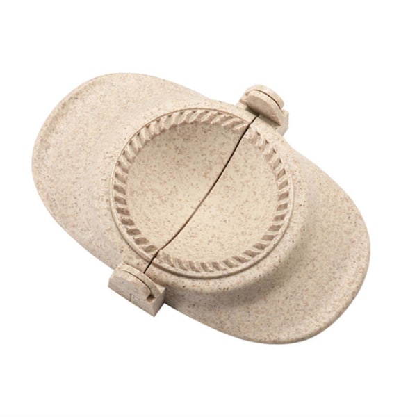 DIY Dumplings Maker Vetehalm Dumplingform Dumpling Wrapper Gadget Dumplingklämmor Bakformar Köksredskap Beige M