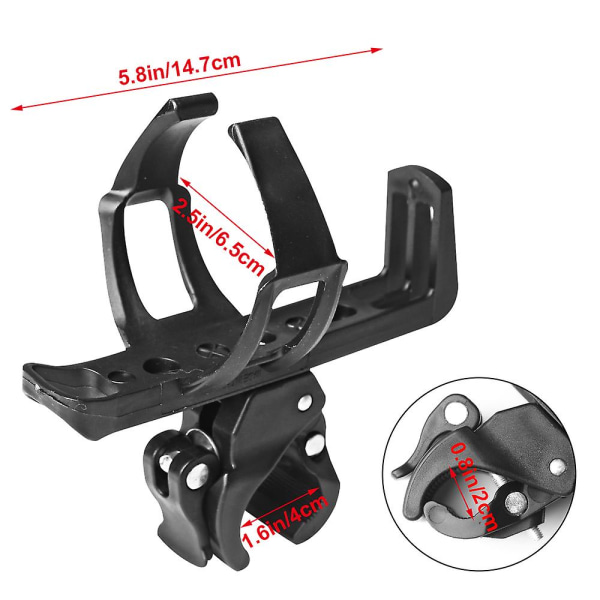 Cykelflaskeholder Vandflaskebur Quick Release Kopholder 360 Degree Beverage Hanger Flaskeholder Mtb Cykeltilbehør - Cykelflaskeholder Style1 Red