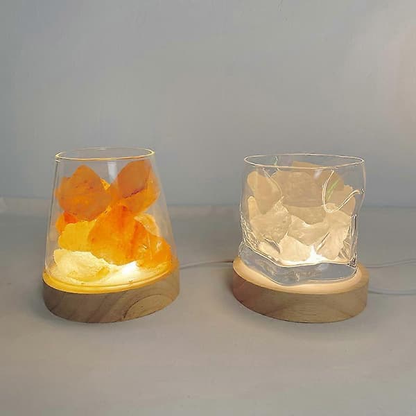 6 cm träbelysningsbas trä LED-ljus roterande displaystativ lamphållare lampbas konstprydnad white light