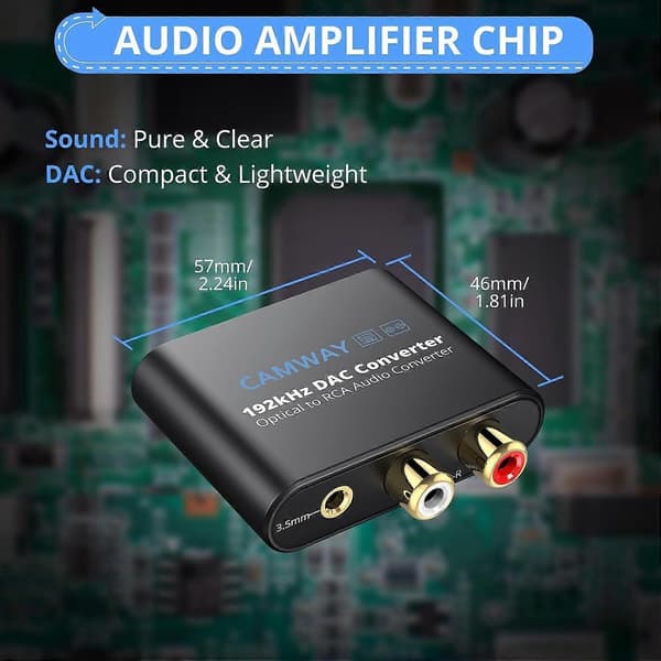 Højkvalitets splinterny Digital til Analog Konverter, 192kHz DAC Konverter