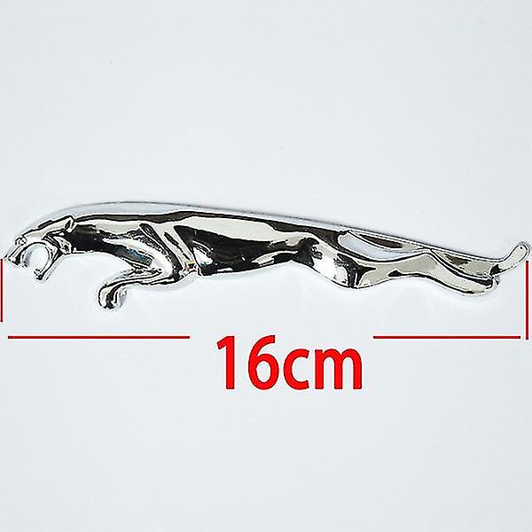 Chrome Jaguar Leaping Cat Metal Badge Emblem 160 mm
