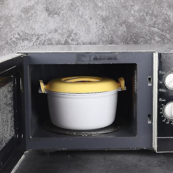 Bærbar Mikrobølgeovn Riskoker Multifunksjonell Steamer 2000ml