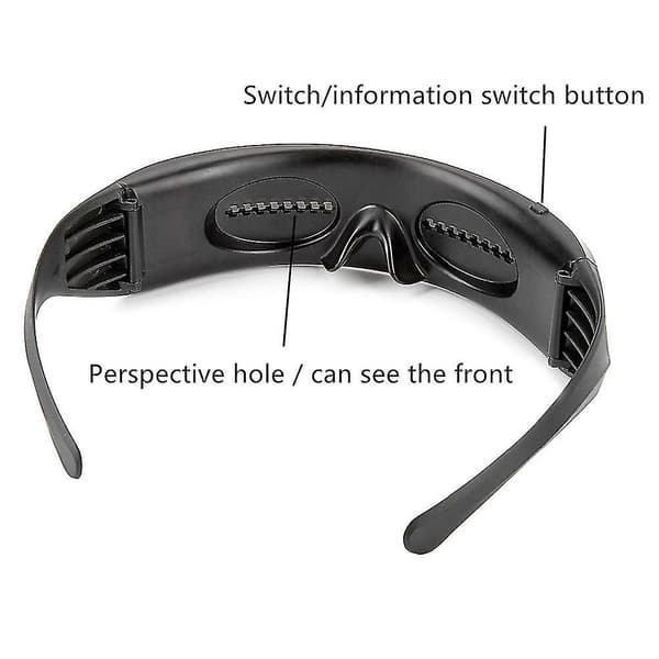 Tilpasselige LED Bluetooth-briller til voksne med blinkende display, gør-det-selv-tekstanimation