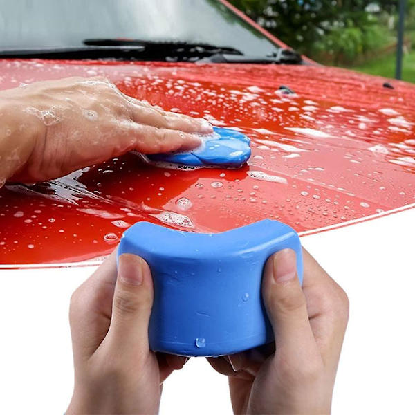 Universal bilrengøringsværktøj Blue Car Clean Clay Magic Mud Mini Håndholdt Auto Vaskemaskine Auto Bil Rengøring Tilbehør| | Silver