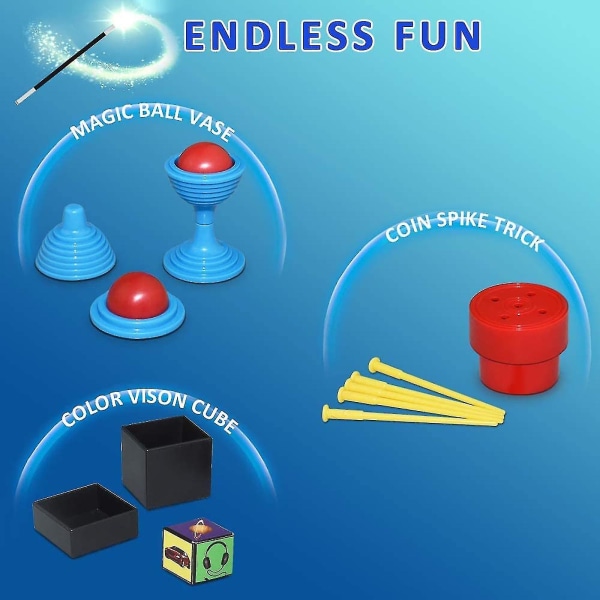 Stage Magic Props Set Iso lahjarasia Aikuisten Lasten Magic Lelu Lahja A