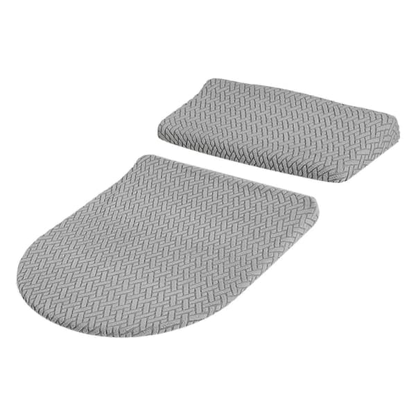 Toalettlocksskydd och toalettcisternlocksskydd, stretchskydd, ersättningstillbehör Light Gray
