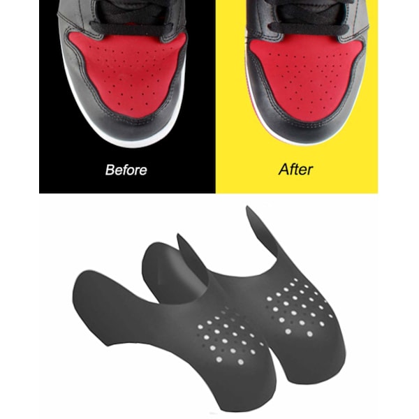 Ny Sneaker Anti Crease Shield Universal Toe Creasing Protector Shoreasers No More Toebox Krøller