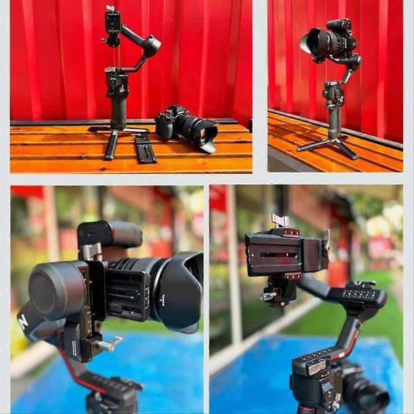 Stabilisator Vertikal Plade til DJI Ruyi RS3 RS2 Pro Vertikalt Kameramonteringssæt Håndholdt Stabilisator