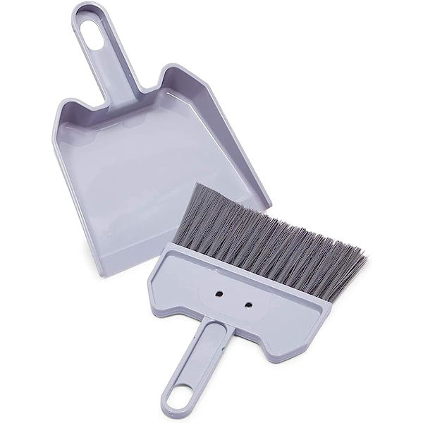 Mini håndkost og fejesæt til kontorbord (3 stk.)