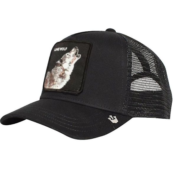 Wolf Mesh Cap Animal Farm Trucker Baseball Cap Isä Hat Snapback White Swan Outdoor Beast Paradise Toucan Caps Black Wolf