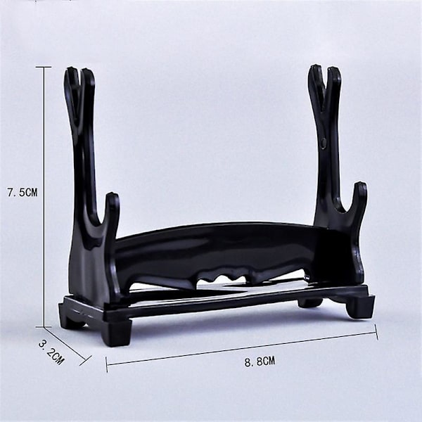 Svart skjermstativ Akryl Oppbevaringsorganer Bracketstativ for Harry Potter Dumbledore Hermoine Wand 1 stk Creative 9cm