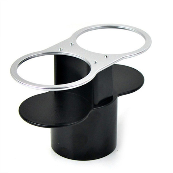 Mugghållare Bil Dubbla Hål Dryckeshållare Auto Dryck Flask Mugghållare Vattenflask Monteringsställ Kaffe Drycker Biltillbehör| | Silver Cup Holder