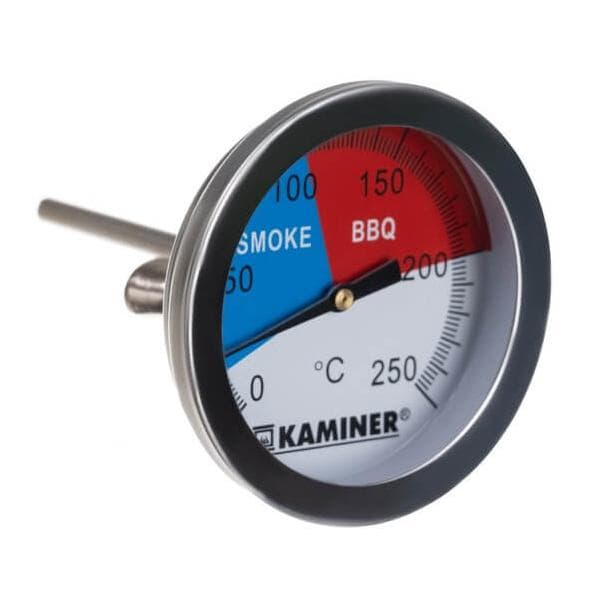 Analog Grill- og Røgetermometer Stegetermometer silver