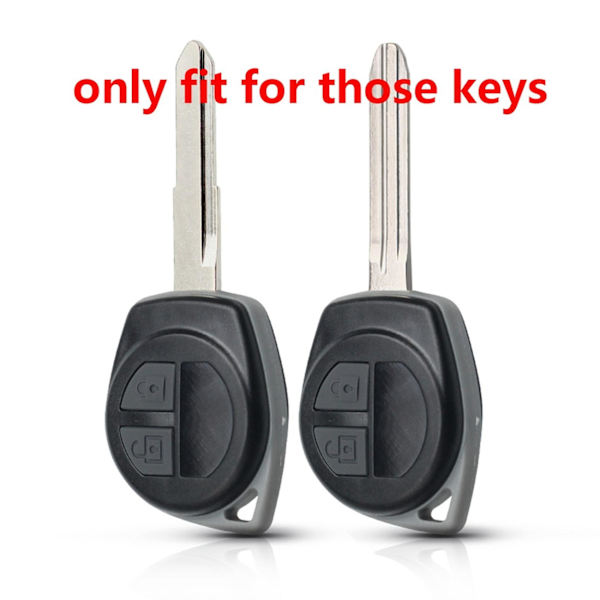 Silicon Car Key Cover til Sx4 Swift Grand Vitara Liana Celerio Jimny Key Case Nøglering Alarm, Rød