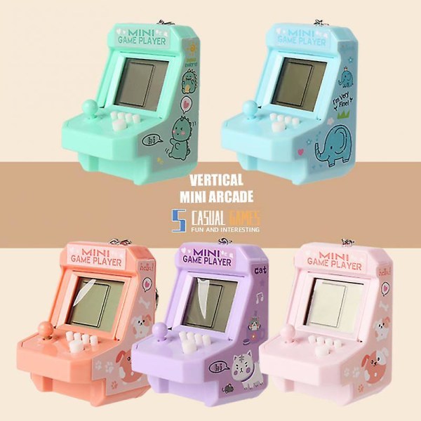 Nostalgisk Mini Game Player Retro Game Consoles Håndholdte Game Players Skoletaske 05 Game Console