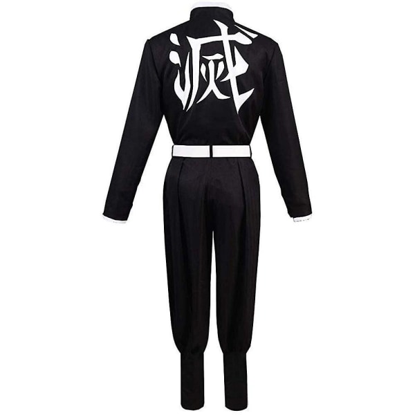 Demon Slayer Agatsuma Zenitsu Cosplay Juhlapuku Asut Halloween Party Anime Set Lahjat Outfits XL